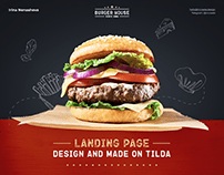 Burger House — web design landing page