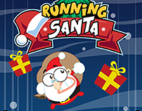 Running Santa - Game mobile concept