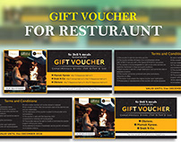 Resturaunt Gift Voucher | Social Media Banner