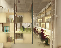 Interior & furniture design for office in Jerez