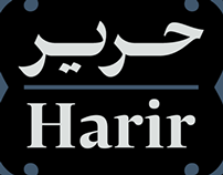 Harir, a modern Arabic typeface