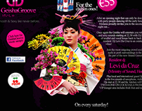 Geisha Groove - Logo, Flyer, Web