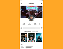Movie Social Media Profile Page Design & Prototype