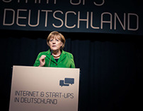 ANGELA MERKEL at "Internet & Start Ups in Deutschland"