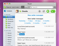 Skype 5 for Mac Redesign