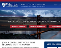 The Wharton School - Executive Education Landing Pages
