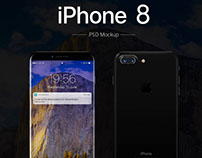 iPhone 8 PSD Mockup
