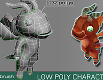 low poly character design