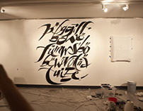 Wall Lettering for Letterforming Exhibition