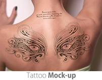 Tattoo Mock up Set 01(woman body)