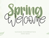 Spring Welcome - Free Font Duo