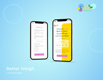 Better Weigh - Landing page