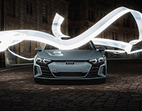 Audi e-Tron GT Light Painting - Full CGi