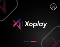 xoPlay - Music, video & media player modern ui ux logo