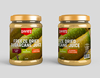 Packaging Design | David's Freeze Dried Sugarcane Juice