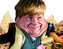 Chris Farley Caricature (2013) Colored Pencil