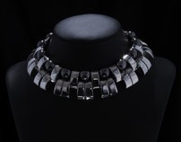 Double Tooth Necklace .925 Silver