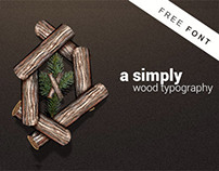 Woody Type - Simply wood Typography - Free Font
