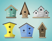 Bird House Illustrations