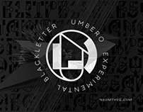 Umbero — experimental geometric blackletter