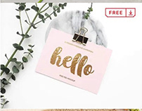 Mockups of invitations and greeting cards
