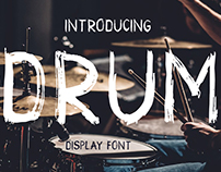 Drum. Handmade brush font Free For personal use