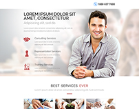 Web home page design for a consulting agency