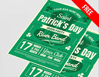 Free St Patrick's Day Flyer PSD Template
