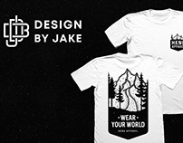 HKNG Apparel Wear Your World T-shirt Design 🌲⛰️