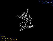 Shaka line drawing logo