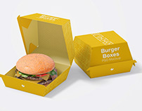 Burger Box Model & Mockup
