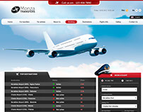 Website design for Monza transfer company