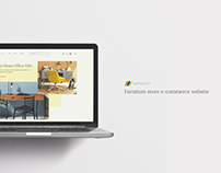 Furniture store e-commerce website