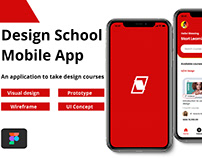 Design school mobile app