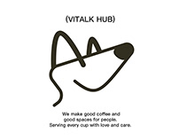 Vitalk Hub-cafe branding