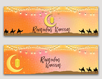 Ramdan Kareem Banner with Fairy Lights