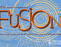 Fusion summer festival promotional postcard