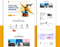 Travel Agency | Landing Page Design | On Behance