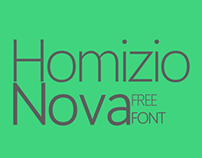 Homizio Nova - a new free font family