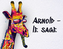 Arnold - la girafe: illustration Photoshop