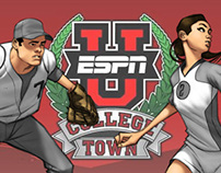 ESPN U College Town Character Colors