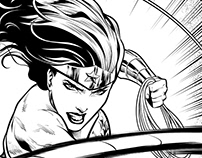 Inks for Wonder Woman Comics
