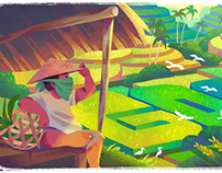 Google Doodle - Celebrating Subak
