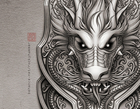 Half-sleeve dragon tattoo