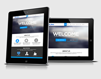 One page psd template
