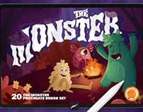 The Monster: Procreate Brushes