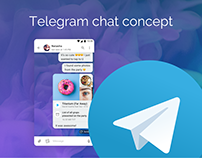 Telegram chat concept
