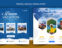 Travel social Media Post Design