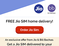 Emailer Designs for Reliance Jio & Bill Bachao
