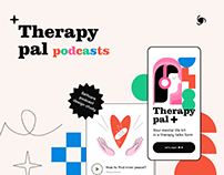 Therapy Pal – mental health podcast | Web & App UI/UX